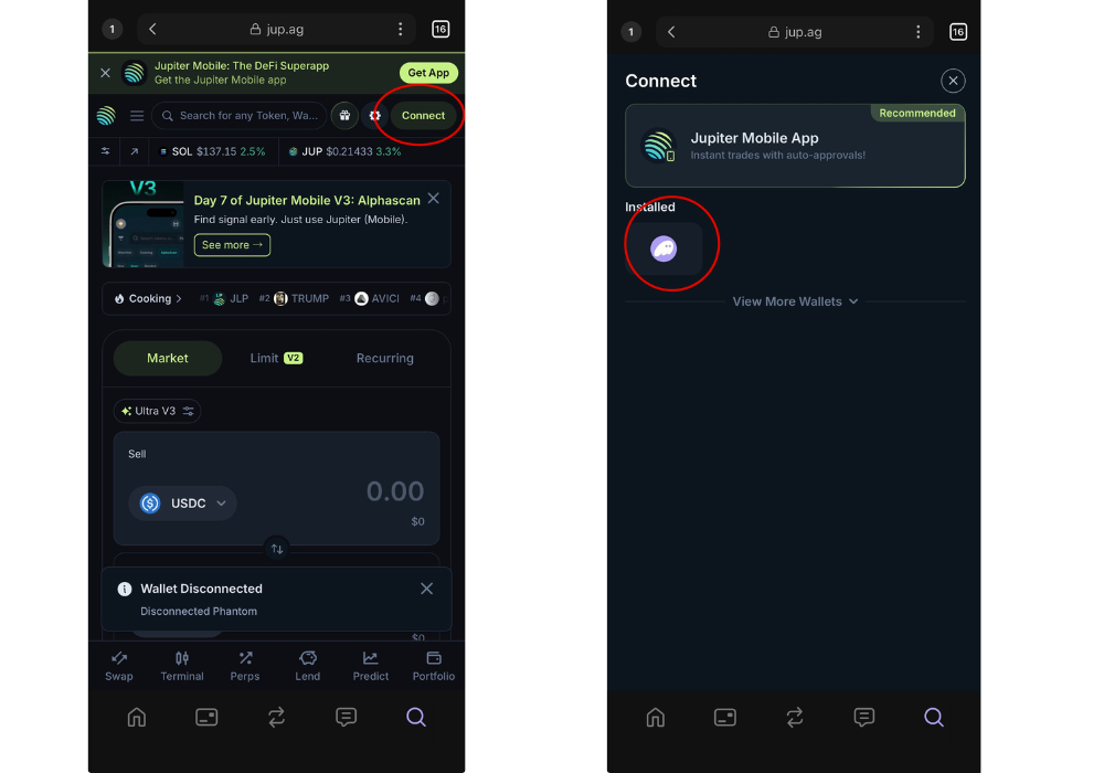 Phamtom Wallete DEX YAJUcoin 