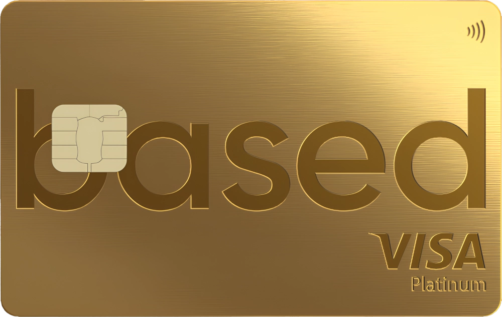 Based Gold（20gメタルのVisaカード）の公式イメージ