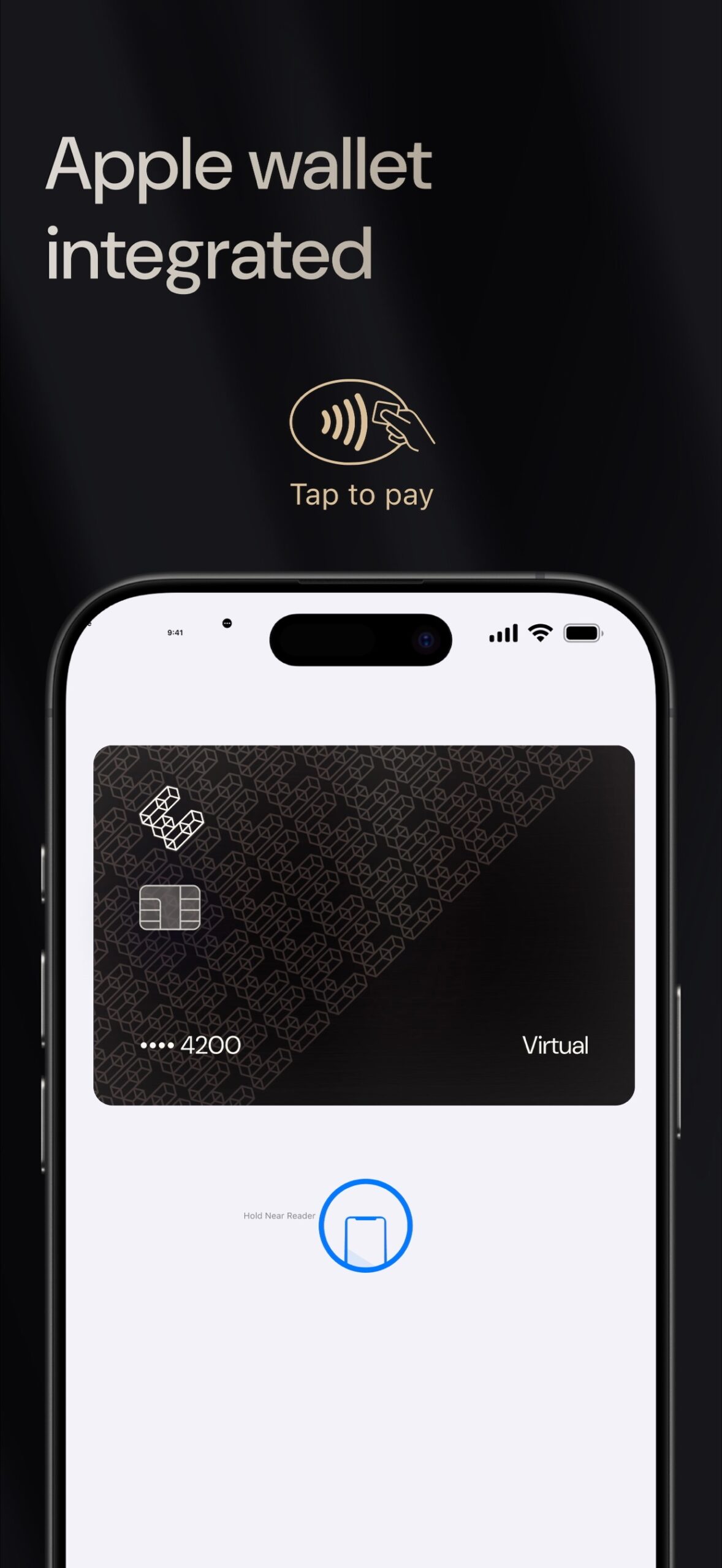 ether.fi CashのバーチャルカードをApple Walletで使う画面（App Store掲載）