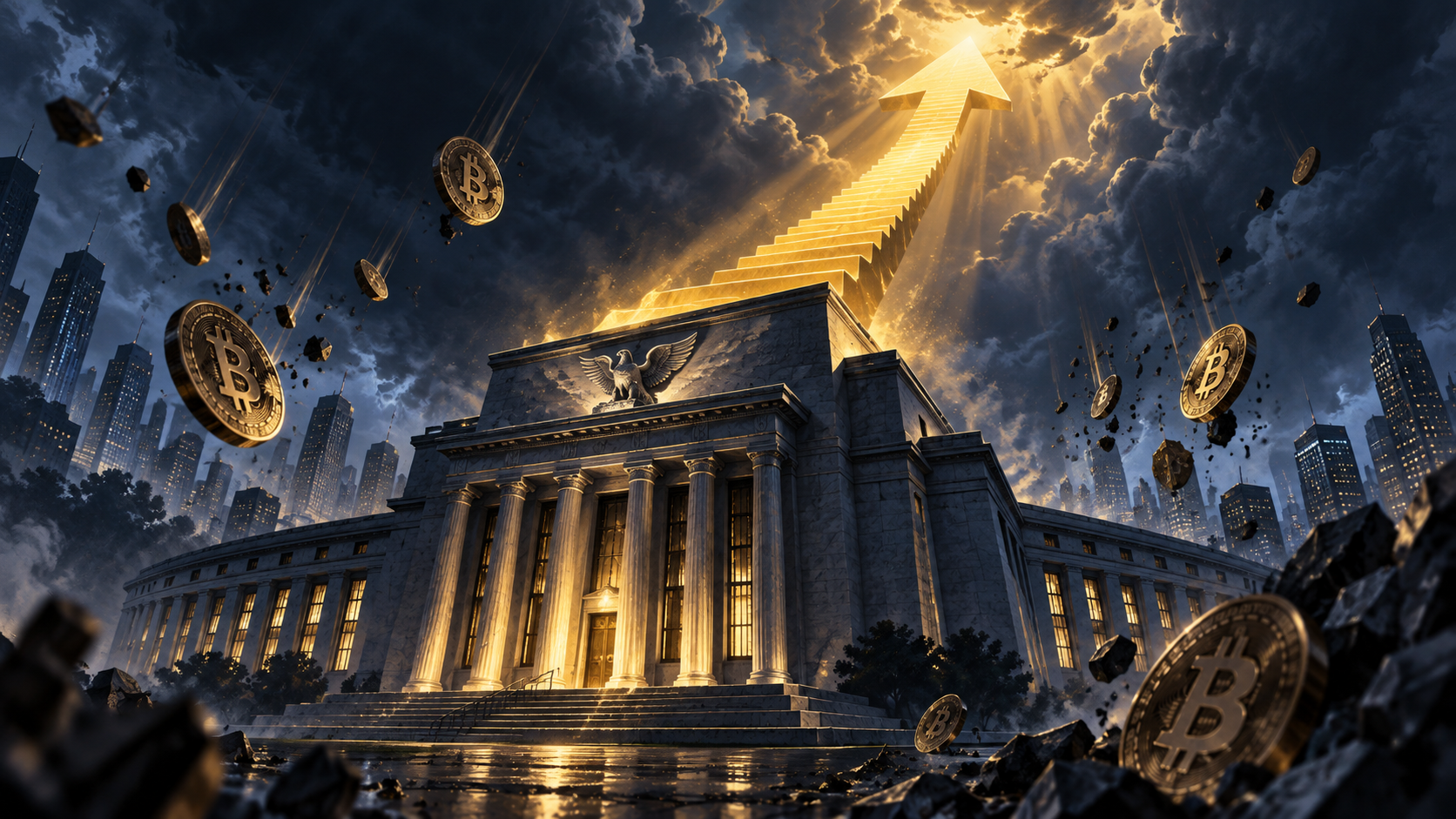 米FOMC、0.25%利上げを決定──2023年7月以来、BTCは7万5000ドル割れ後に反発