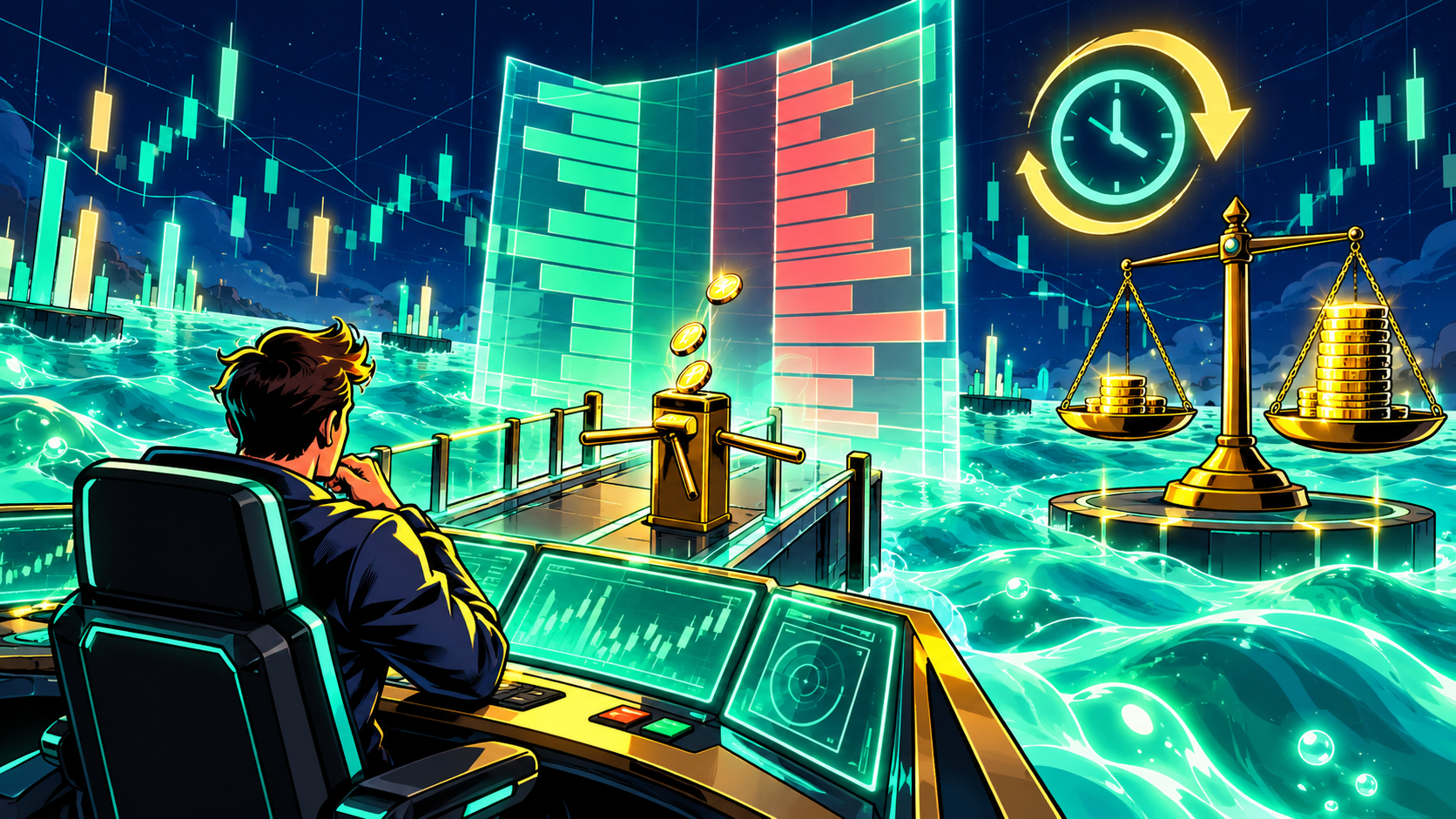 Hyperliquidの手数料を解説するイメージイラスト