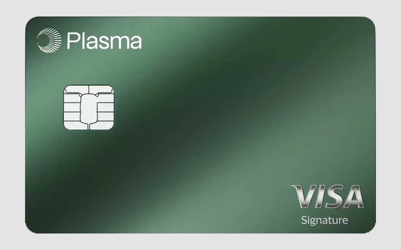 Plasma One（Visa Signature）の物理カードの公式イメージ